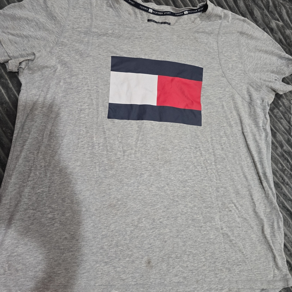 Tommy Hilfiger Gray T-Shirt with Logo